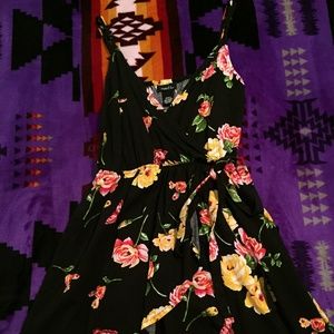 Lowcut Black floral sundress